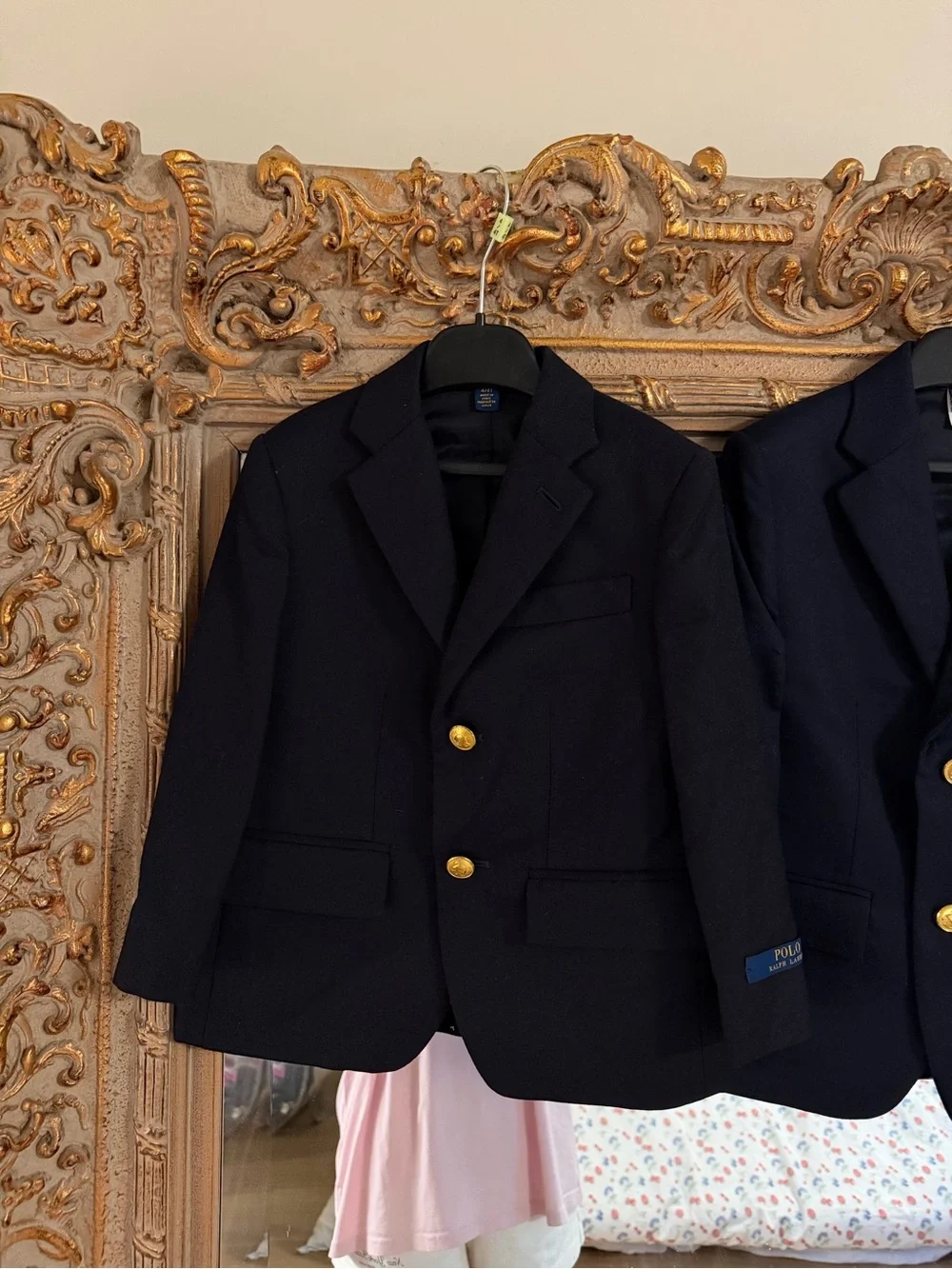 Ralph Lauren Boys Navy Blazer with Gold Buttons